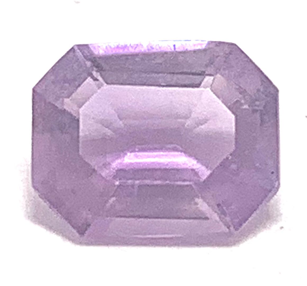 1.72ctw Emerald Cut Genuine Brazilian Amethyst Loose Gemstone 9X6 MM
