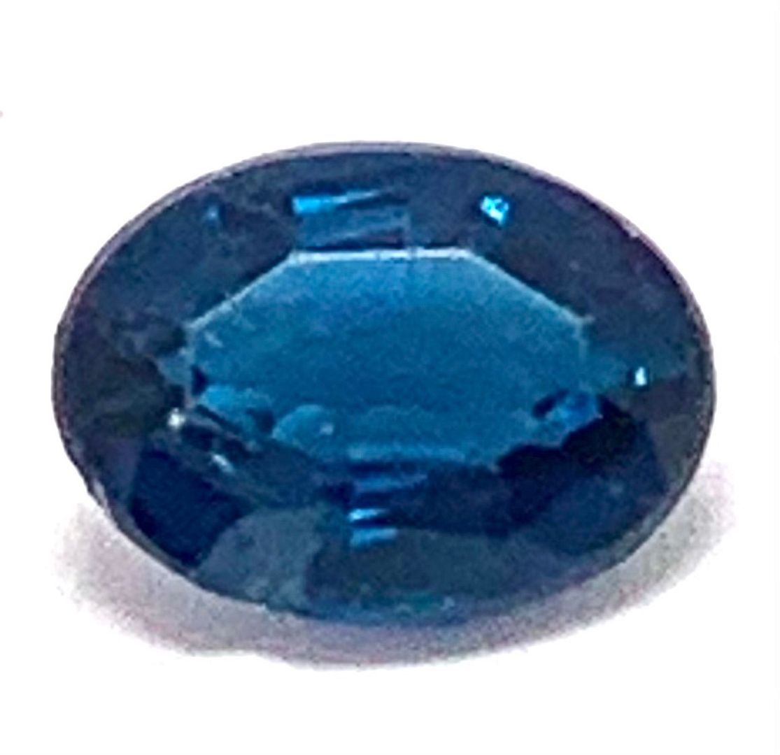 1.83ctw Natural  London Blue Topaz Loose Gemstone 8x6mm