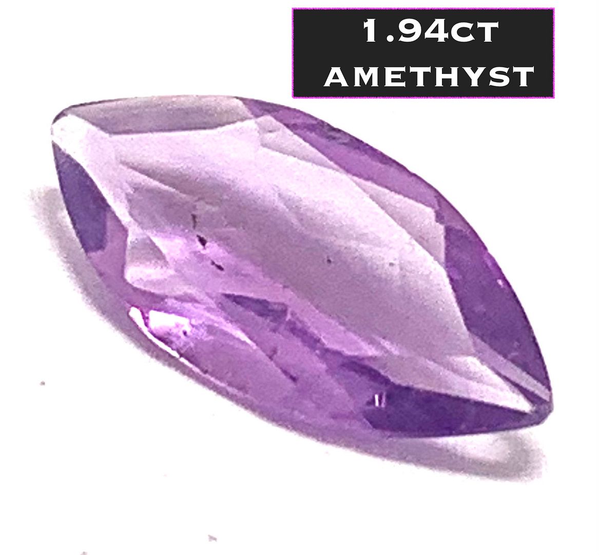 1.94ctw Natural Amethyst MQ Cut Loose Gemstone 15X8 mm