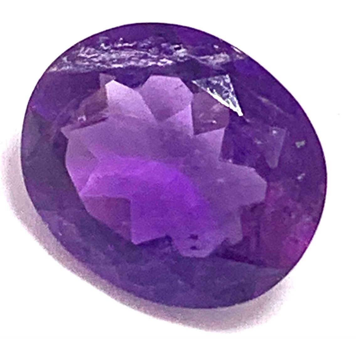 3.91ctw Fancy Cut Genuine Brazilian Amethyst Loose Gemstone 12X10 MM
