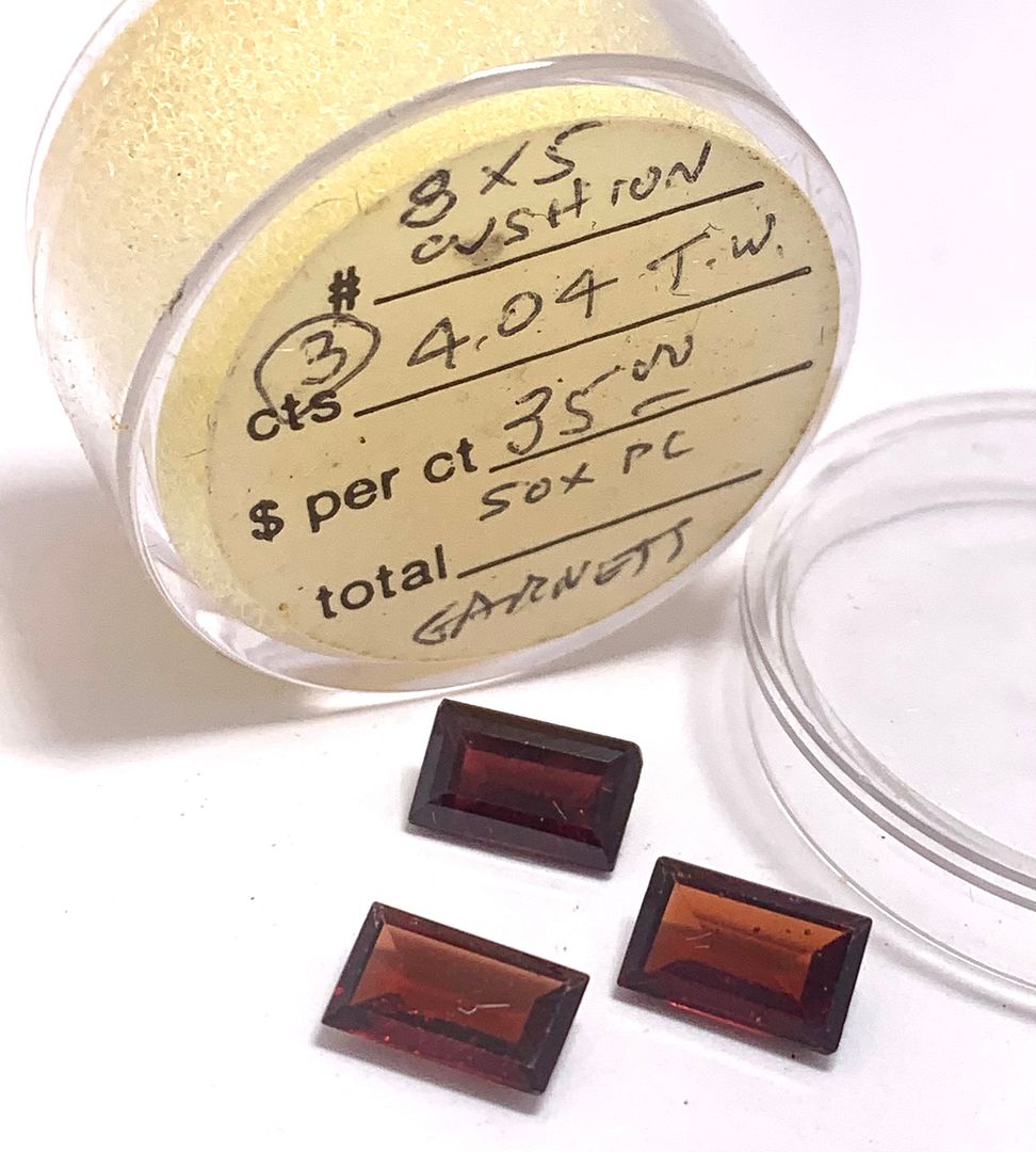 4.04ctw Natural Matching Untreated Indian Almandite Garnet Loose Gemstones 8X5 MM