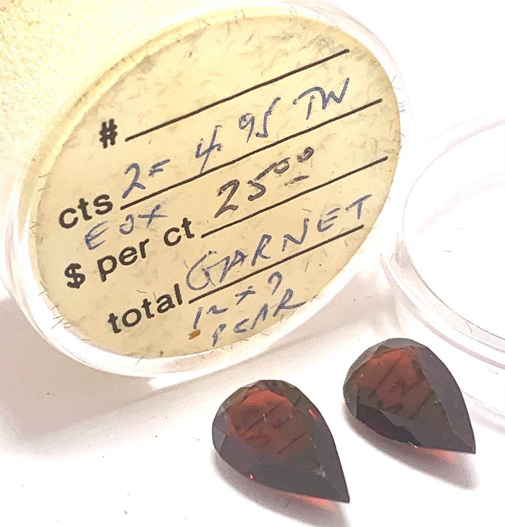 4.95ctw Natural Matching Untreated Indian Almandite Garnet Loose Gemstones 12X9 MM