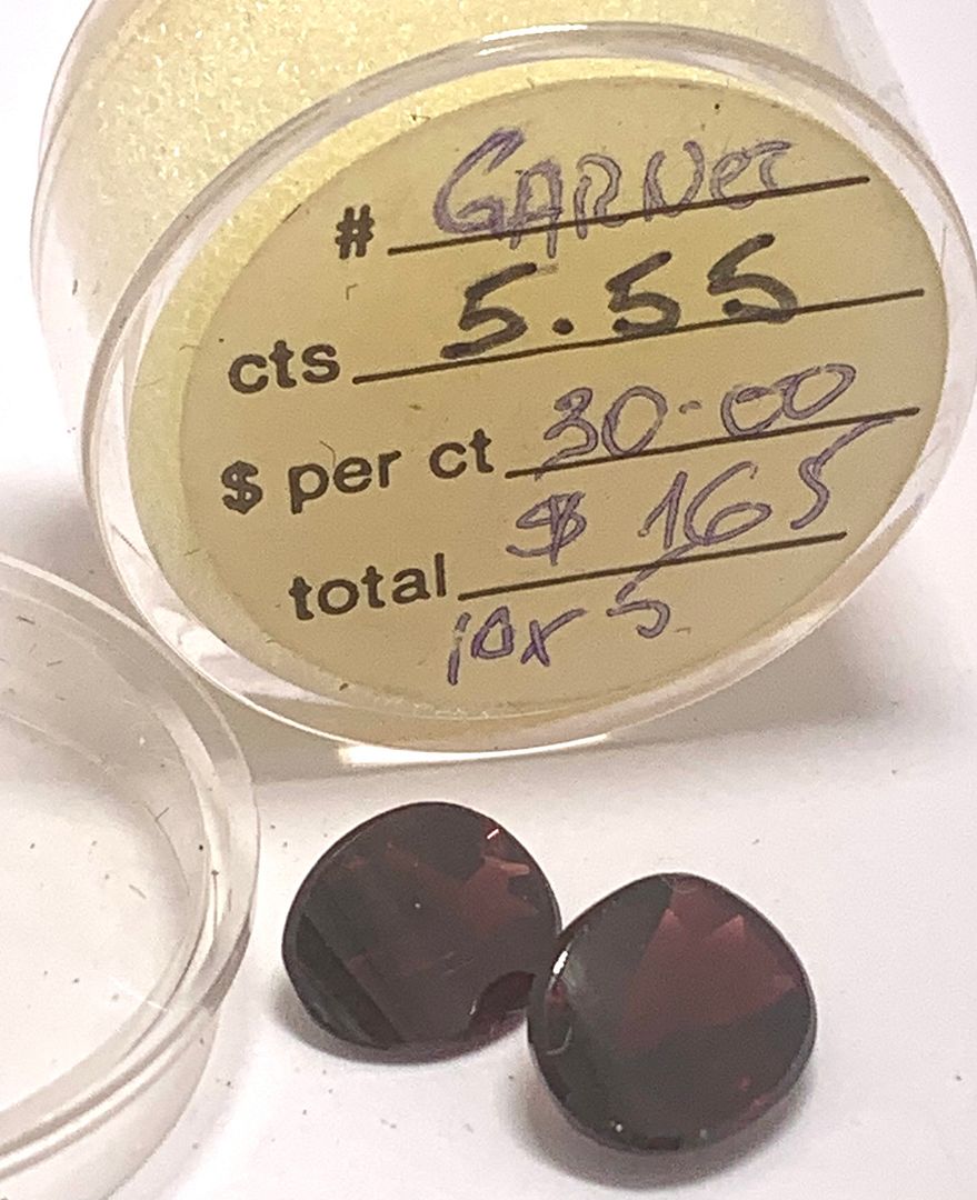 5.55ctw Natural Matching Untreated Indian Almandite Garnet Loose Gemstones 10X7 MM