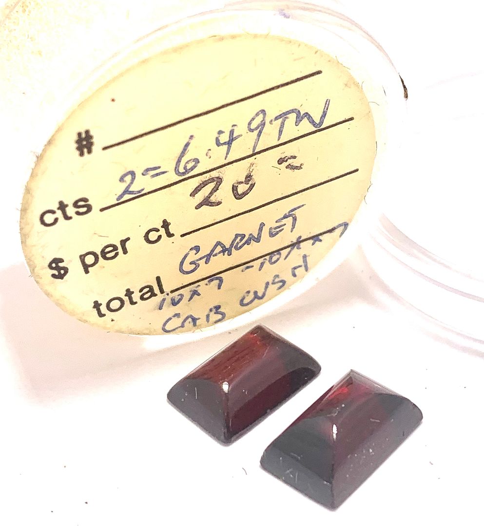 6.49ctw Natural Untreated Indian Almandite Garnet Loose Gemstones 10X7 MM