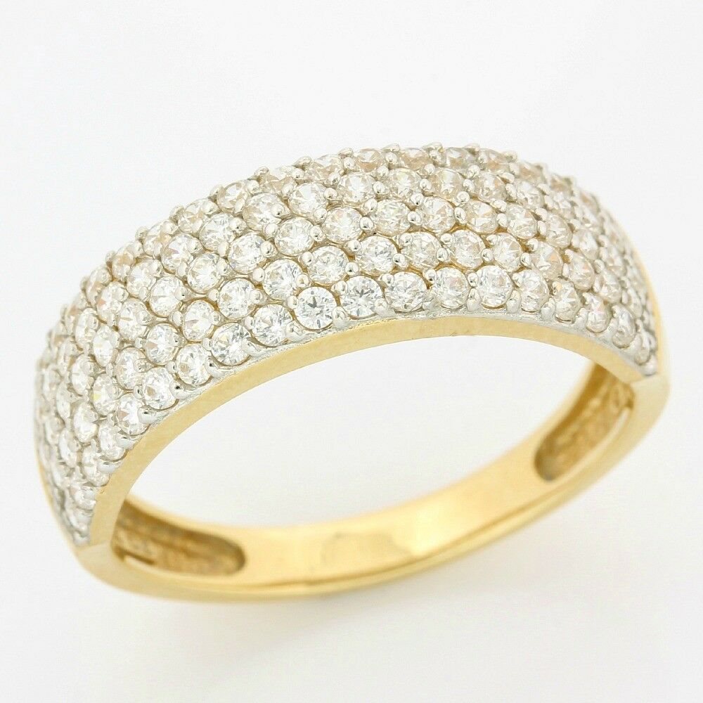 Solid 14kt Yellow Gold 1.20ctw (AAA Grade) Cubic Zirconia Ring size 10