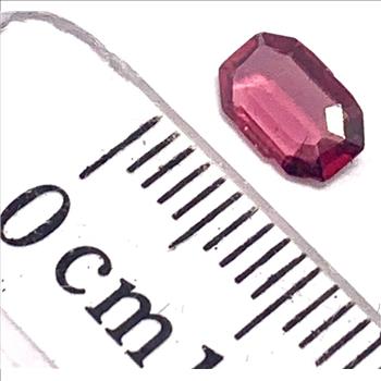 0.64ctw Natural Cushion Cut African Rhodolite Garnet (Chipped) Loose Stone 7X5 MM