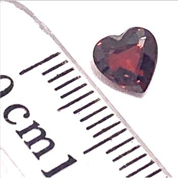 1.19ctw Natural Heart Shape Cut African Rhodolite Garnet  Loose Stone 5X5 MM