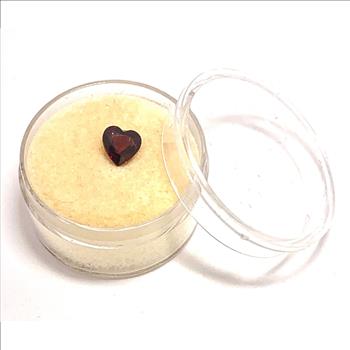 1.19ctw Natural Heart Shape Cut African Rhodolite Garnet  Loose Stone 5X5 MM