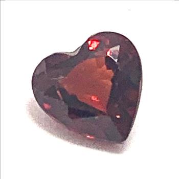 1.19ctw Natural Heart Shape Cut African Rhodolite Garnet  Loose Stone 5X5 MM