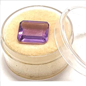 $375 Retail 4.80ctw Natural  Brazilian Amethyst Loose Gemstone 12X10mm