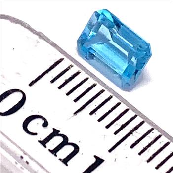 Genuine 1.25ctw Emerald Cut Swiss Blue Topaz Loose Gemstone 6X4 MM