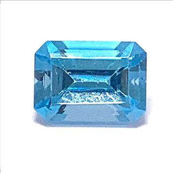 Genuine 1.25ctw Emerald Cut Swiss Blue Topaz Loose Gemstone 6X4 MM