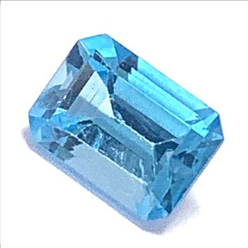 Genuine 1.25ctw Emerald Cut Swiss Blue Topaz Loose Gemstone 6X4 MM