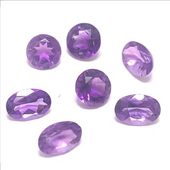 Lot of Genuine 3.04ctw  Brazilian Amethyst Loose Gemstones  3-5 MM