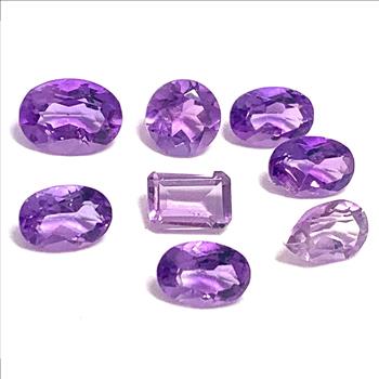 Lot of Genuine 3.51ctw  Brazilian Amethyst Loose Gemstones 4-5 MM