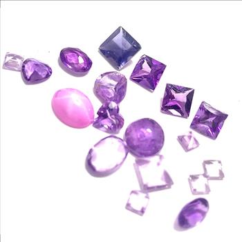 Lot of Genuine 9.38ctw  Brazilian Amethyst Loose Gemstones