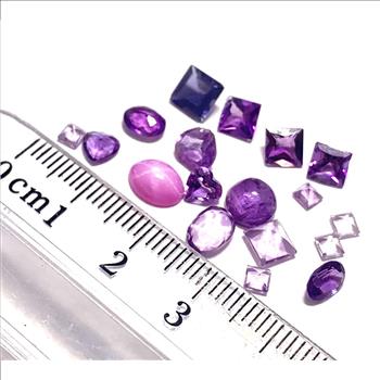 Lot of Genuine 9.38ctw  Brazilian Amethyst Loose Gemstones