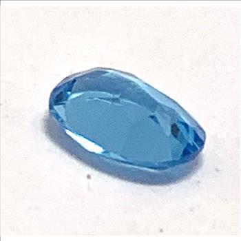 0.97ct Natural Brazilian Swiss  Blue Topaz 7X4 mm