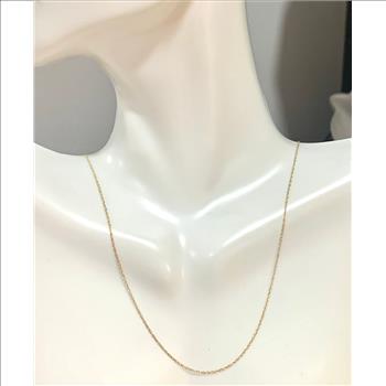10k Solid Yellow Gold Link Chain