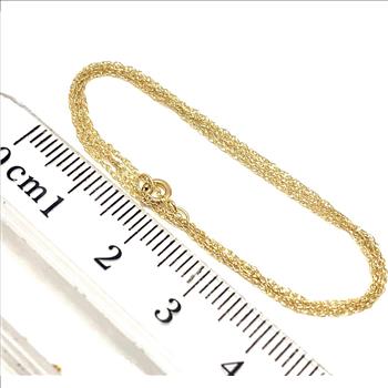 10k Solid Yellow Gold Link Chain