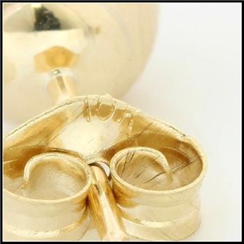 10k Yellow Gold, 6mm Ball Stud Earrings