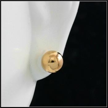 10k Yellow Gold, 6mm Ball Stud Earrings