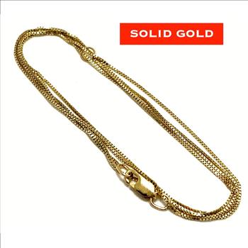 10k Yellow Gold Box Chain