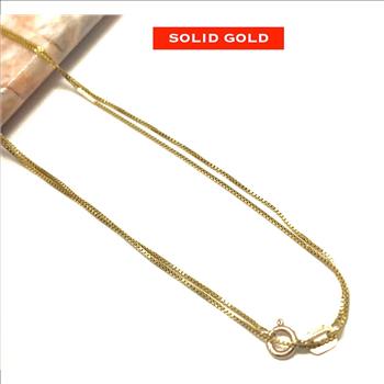10k Yellow Gold Box Chain