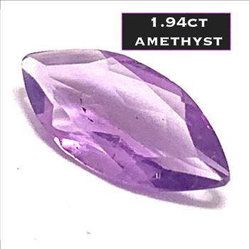 1.94ctw Natural Amethyst MQ Cut Loose Gemstone 15X8 mm