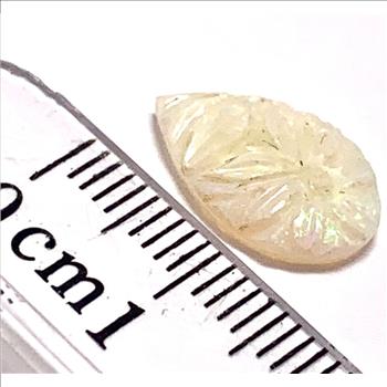 1.96ctw Natural Custom Curved Per Shaped Opal 15X9mm Loose Gemstone