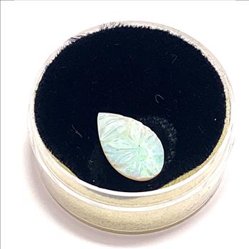 1.96ctw Natural Custom Curved Per Shaped Opal 15X9mm Loose Gemstone