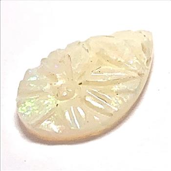 1.96ctw Natural Custom Curved Per Shaped Opal 15X9mm Loose Gemstone