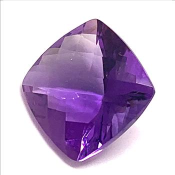 20.52ctw Large Natural Cushion Cut Loose Brazilian Amethyst Gemstone 17X17 mm