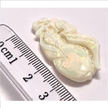 21.94ctw Natural Custom Curved Opal 35X17mm Loose Gemstone