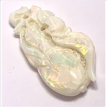 21.94ctw Natural Custom Curved Opal 35X17mm Loose Gemstone
