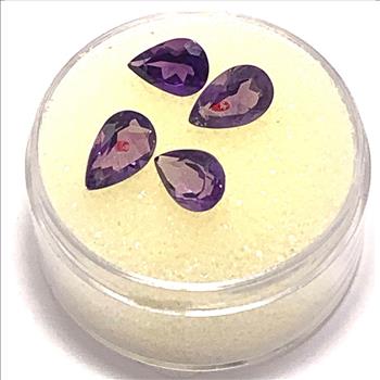 2.81ctw Lot Of Per Shape Cut Amethyst Matching Loose Stones