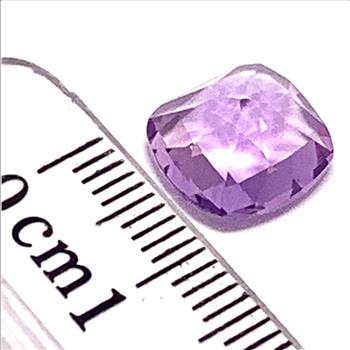 2.95ctw Natural Cushion Cut Brazilian Amethyst Loose Gemstone 10X10mm