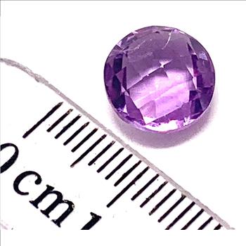 3.28ctw Natural Round Cut Loose Brazilian Amethyst Gemstone 10X10 mm