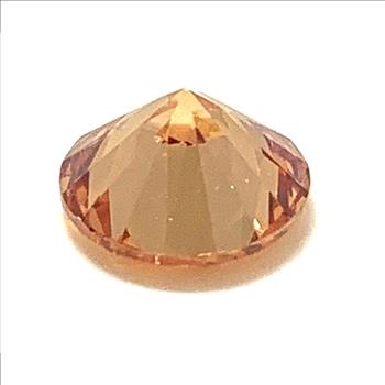 3.35ctw Natural Brazilian Round Cut Champagne Citrine Gemstone 8mm