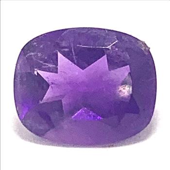 3.40ctw Fancy Cut Genuine Brazilian Amethyst Loose Gemstone 11X9 MM