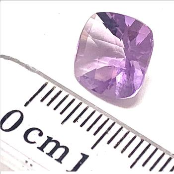 3.43ctw Fancy Cut Genuine Brazilian Amethyst Loose Gemstone 10X10 MM