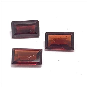 4.04ctw Natural Matching Untreated Indian Almandite Garnet Loose Gemstones 8X5 MM