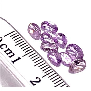 4.05ctw Lot Of Natural Brazilian Amethyst Oval Loose Gemstones