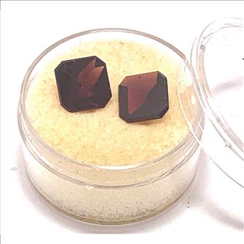 4.34ctw Natural Matching Untreated Indian Almandite Garnet Loose Gemstones 8X8 MM