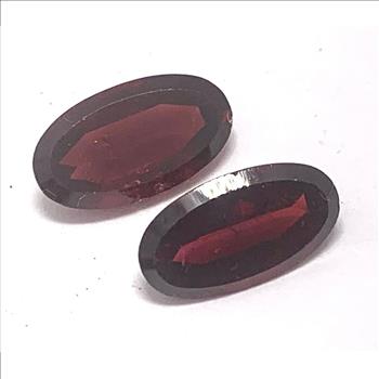 4.63ctw Natural Matching Untreated Indian Almandite Garnet Loose Gemstones 11X6 MM
