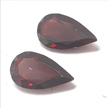 4.95ctw Natural Matching Untreated Indian Almandite Garnet Loose Gemstones 12X9 MM