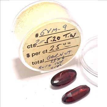 5.20ctw Natural Matching Untreated Indian Almandite Garnet Loose Gemstones 13X6 MM