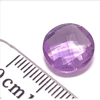 5.28ctw Natural Round Cut Loose Brazilian Amethyst Gemstone 12X12 mm