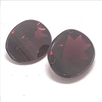 5.55ctw Natural Matching Untreated Indian Almandite Garnet Loose Gemstones 10X7 MM