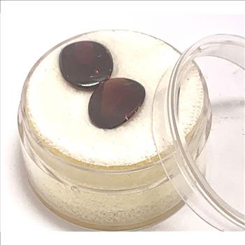 5.55ctw Natural Matching Untreated Indian Almandite Garnet Loose Gemstones 10X7 MM